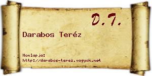 Darabos Teréz névjegykártya